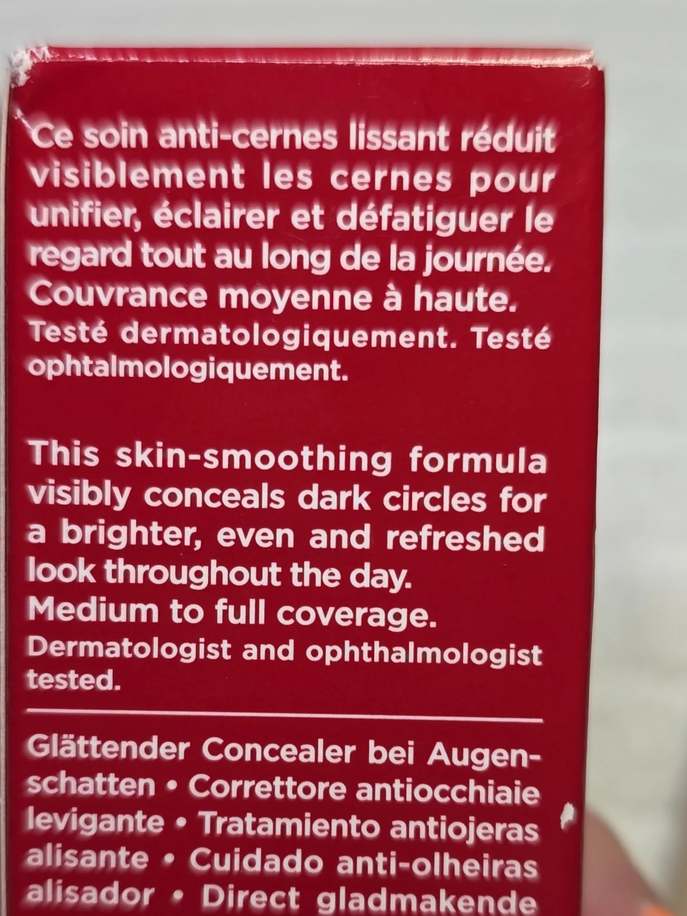 Clarins Instant Concealer 01 Light - Red Box, Cream Tube